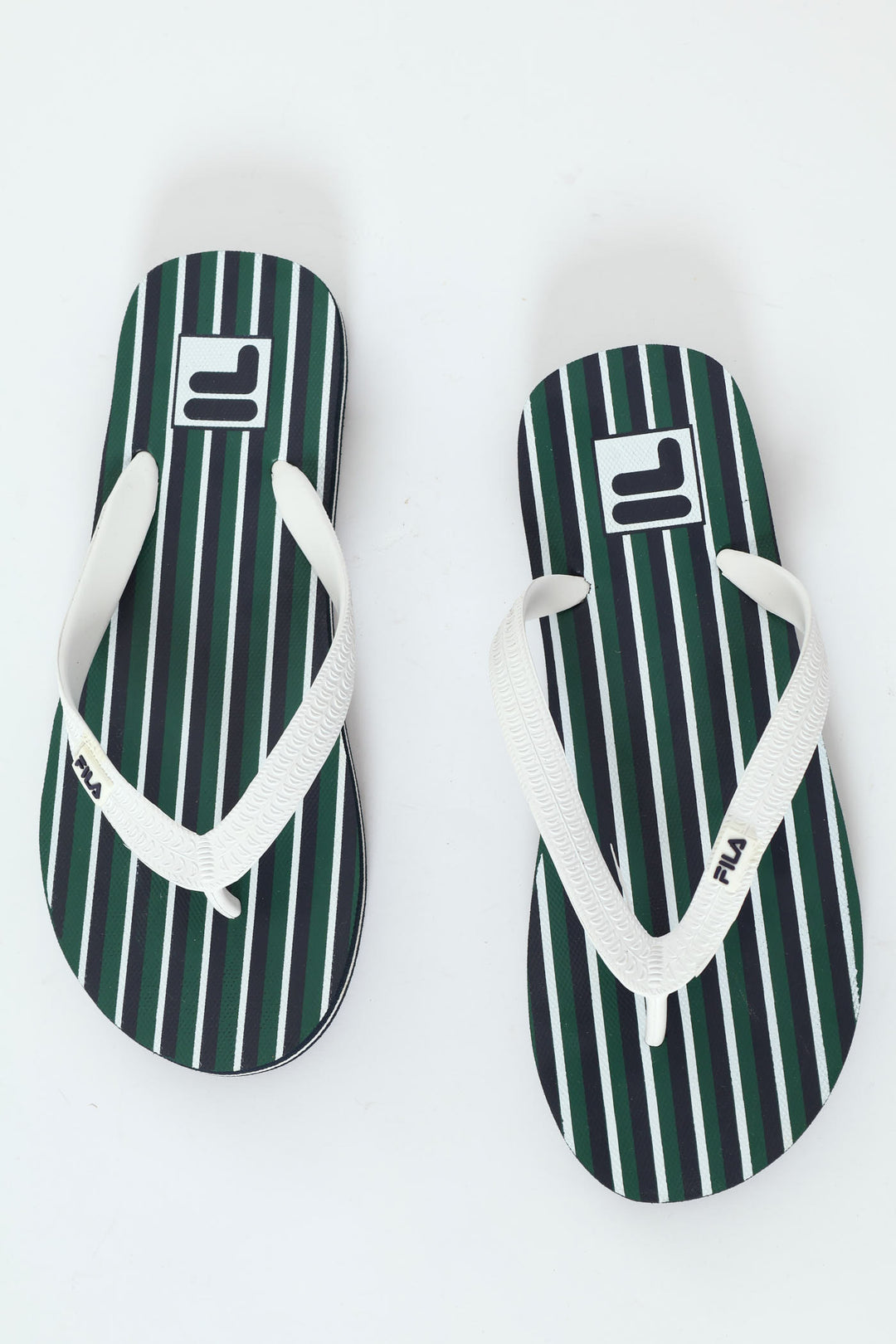 Mens Noah Striped Print Flip Flop Green – Edgars
