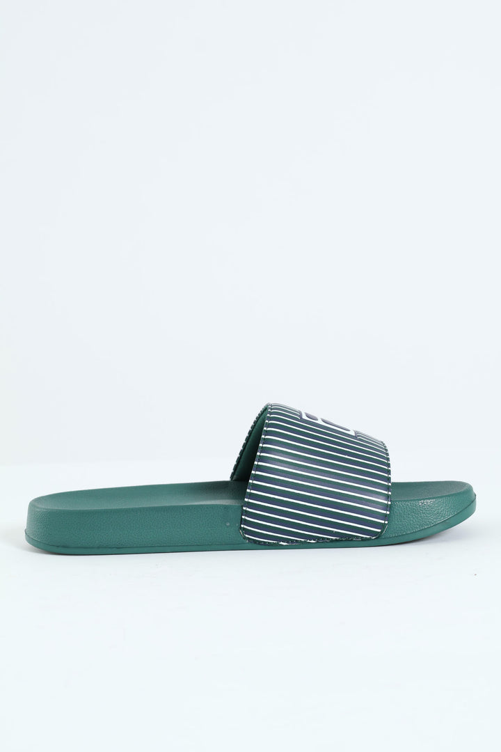 Noah Padded Upper Pool Slide - Green