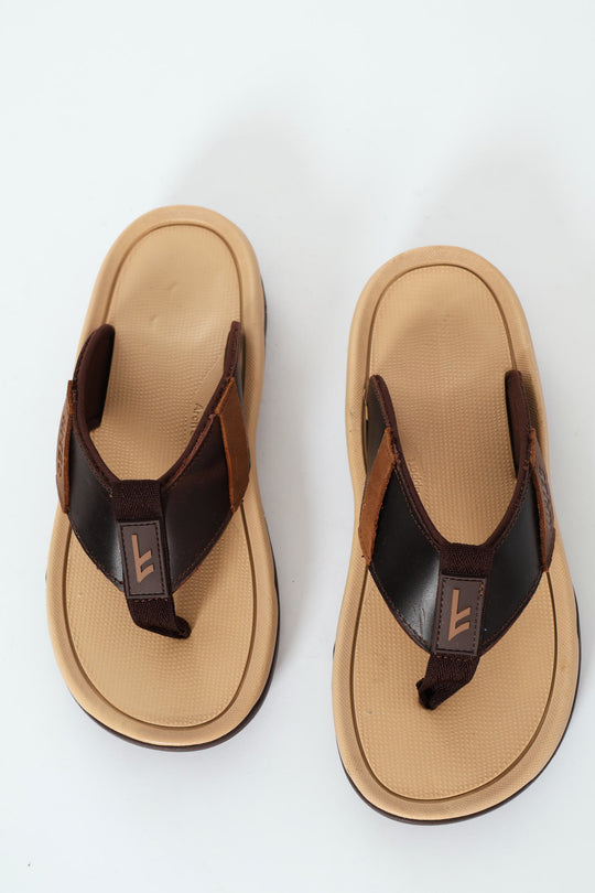 Atlas Leather Husk Widevamp Sandal Natural Edgars