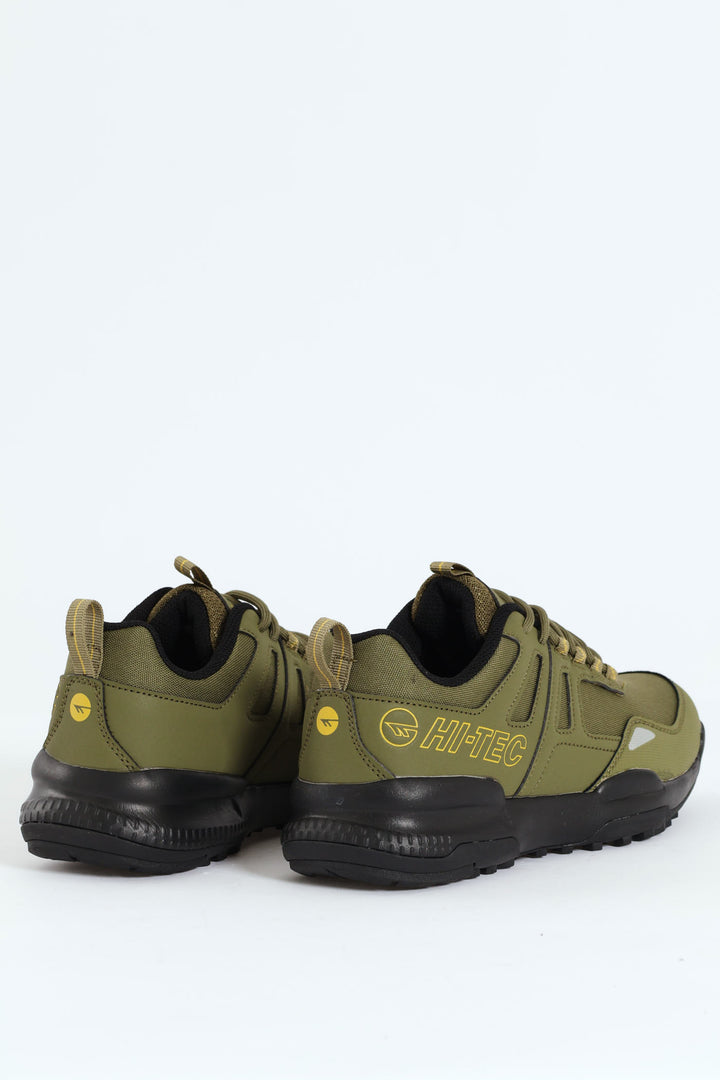 Barchan Closed Toe Lace Up Shoe - Olive