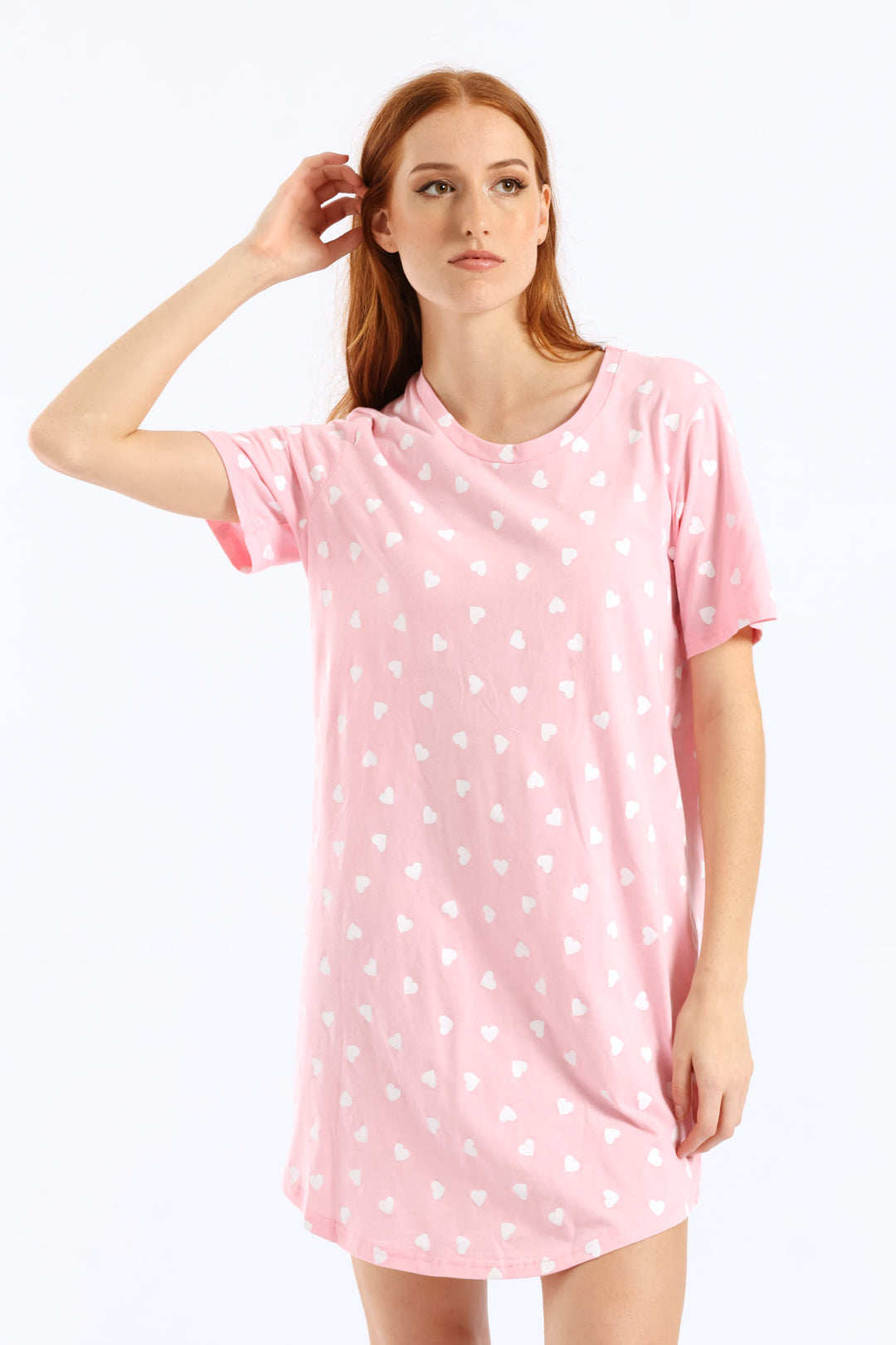 Hearts Sleepshirt - Pink