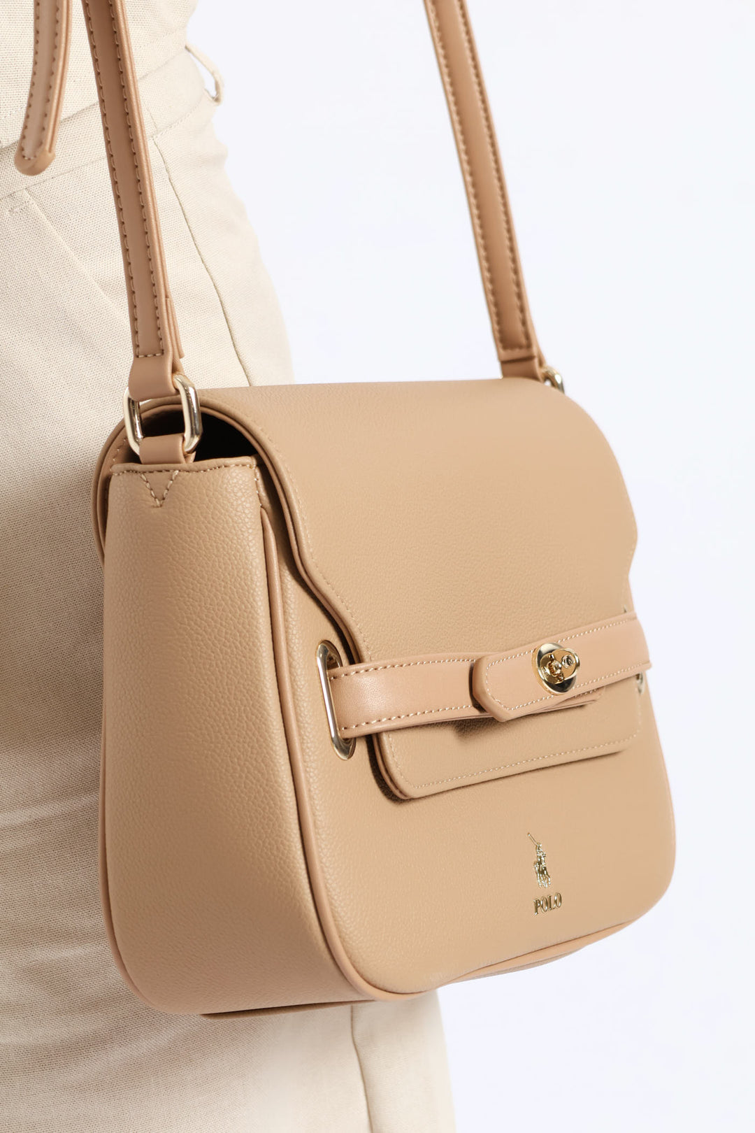 Carlton Flapover Slingbag - Hazelnut