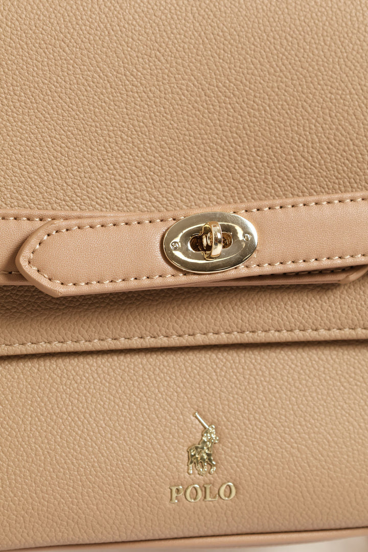 Carlton Flapover Slingbag - Hazelnut