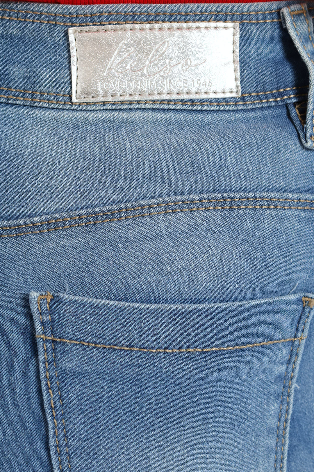 Push Up High Waist Skinny Denim - Light Wash