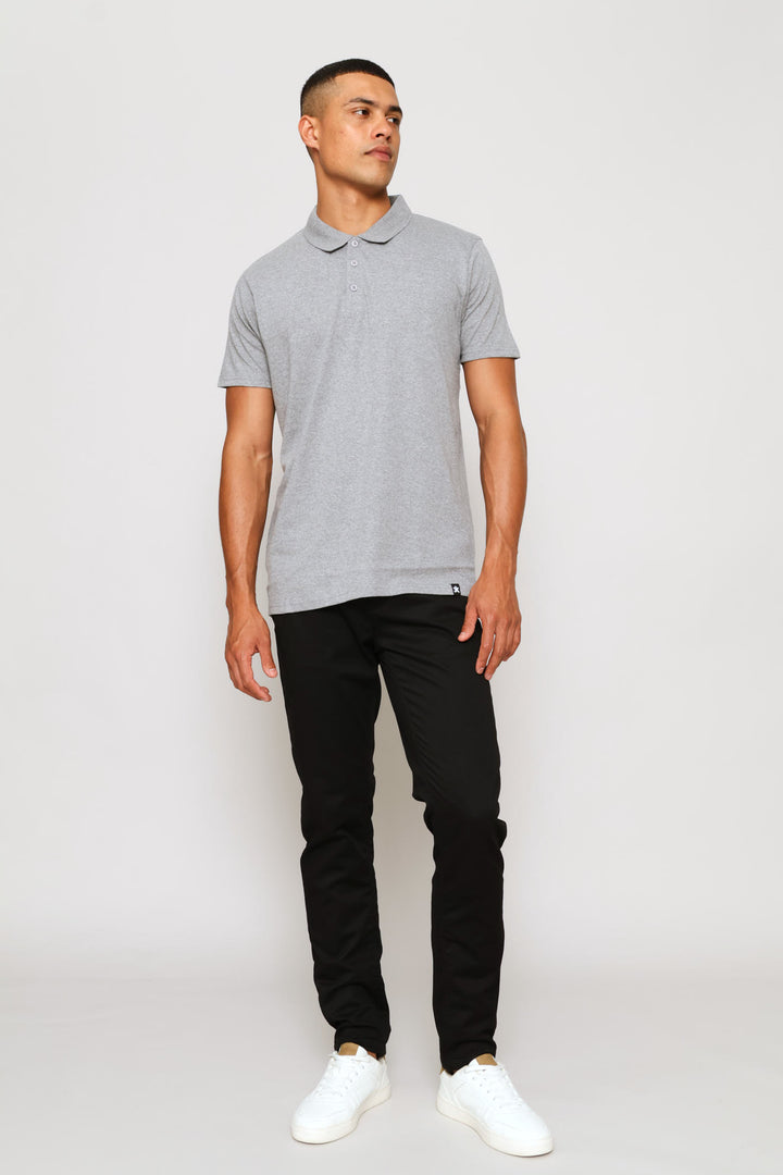 Basic Golfer - Grey Melange