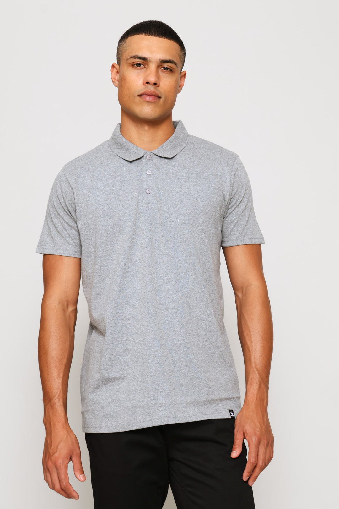 Basic Golfer - Grey Melange