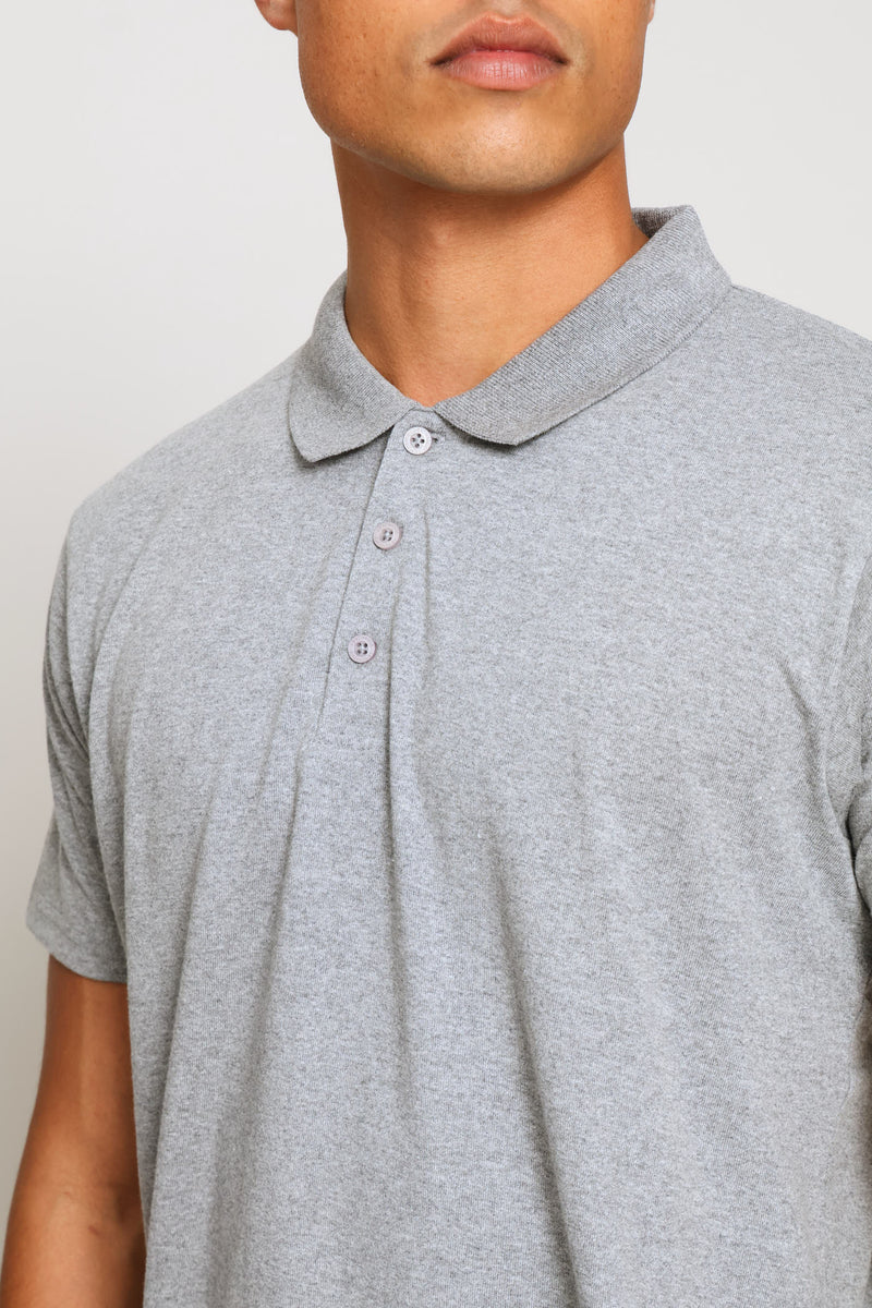 Basic Golfer - Grey Melange