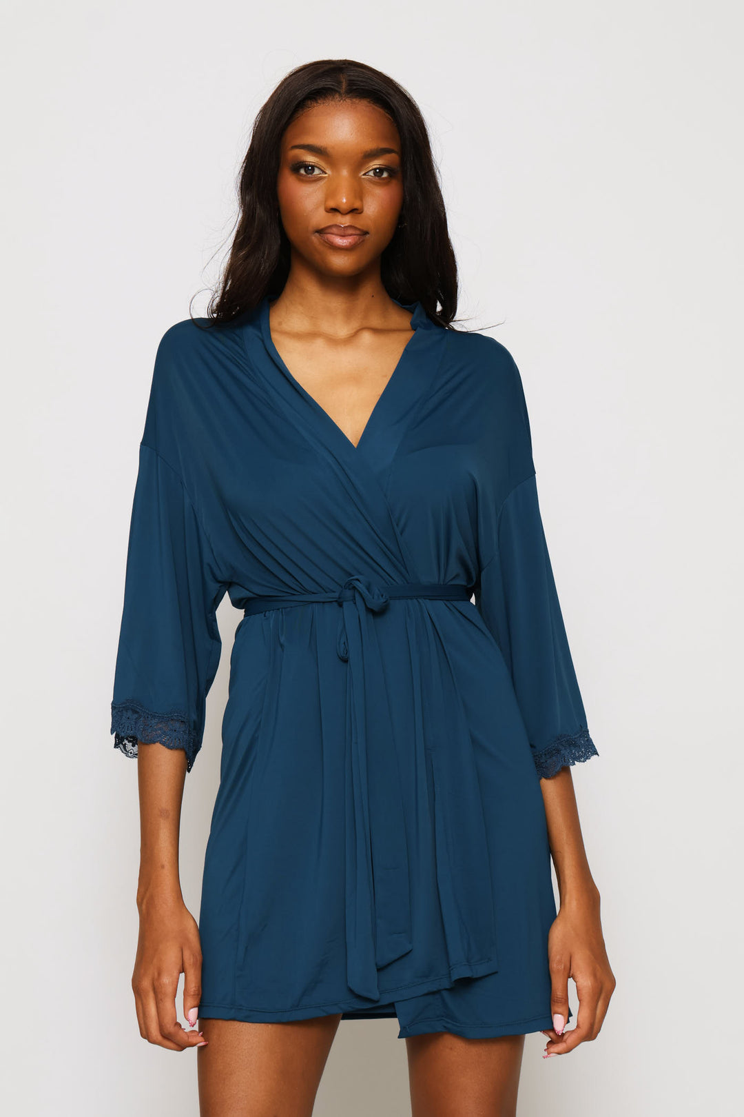 Gown & Chemise Polyamide Set - Dark Teal