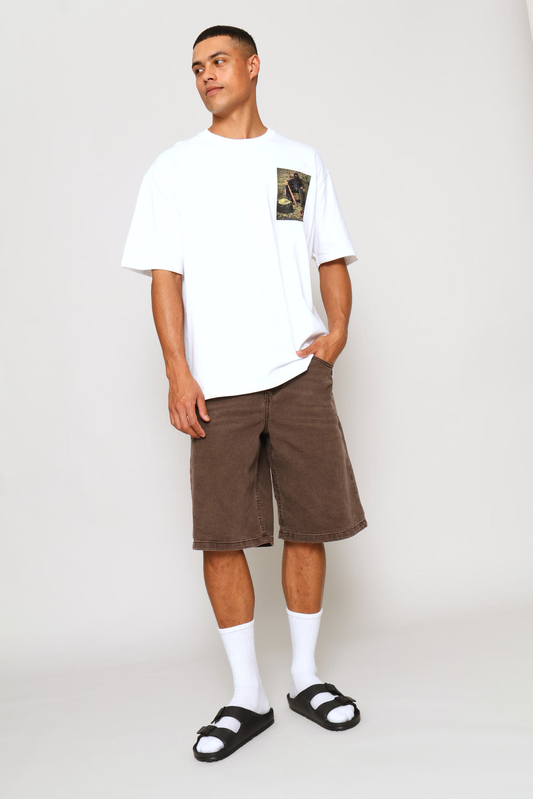 Gangsta Boxy Tee - White