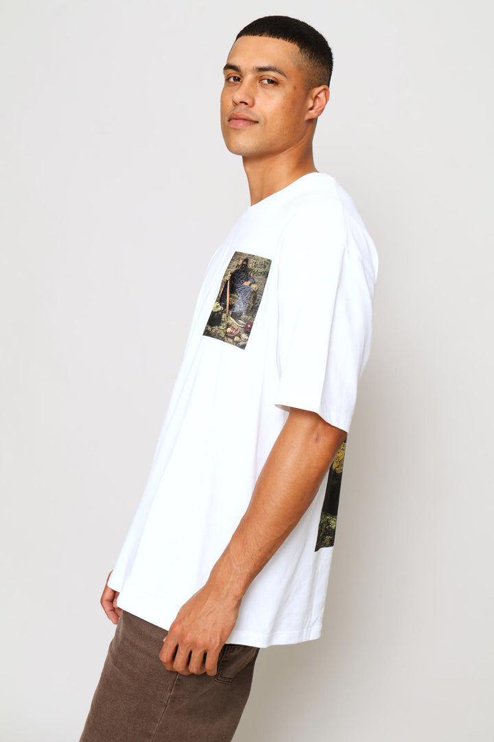 Gangsta Boxy Tee - White