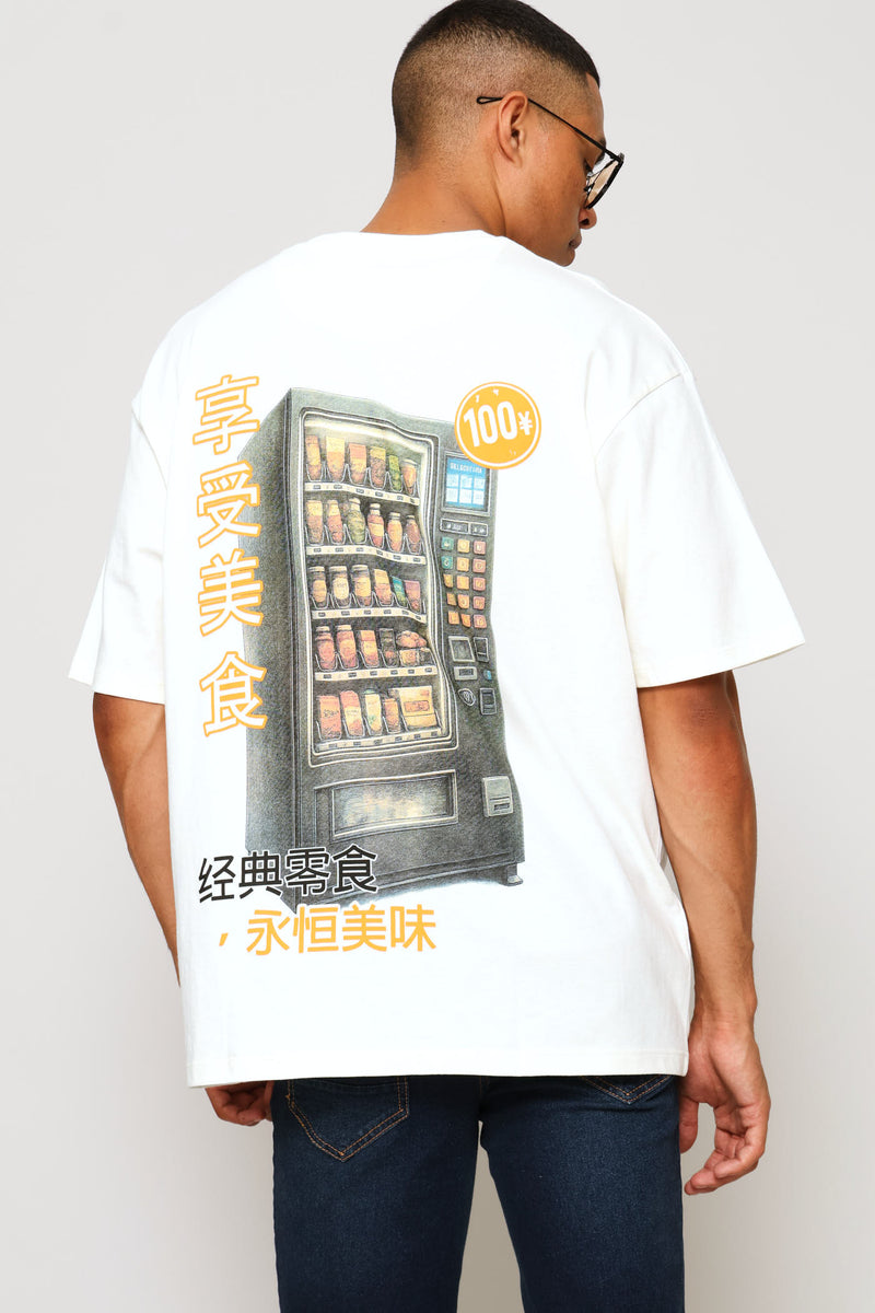 Vending Machine Boxy Tee - Ecru