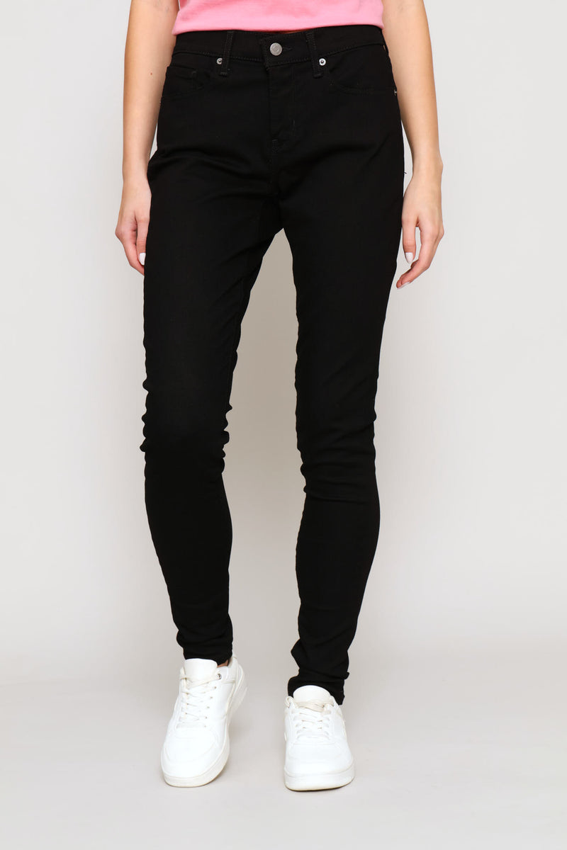 Curvy Hirise Skinny Denim Jean - Black