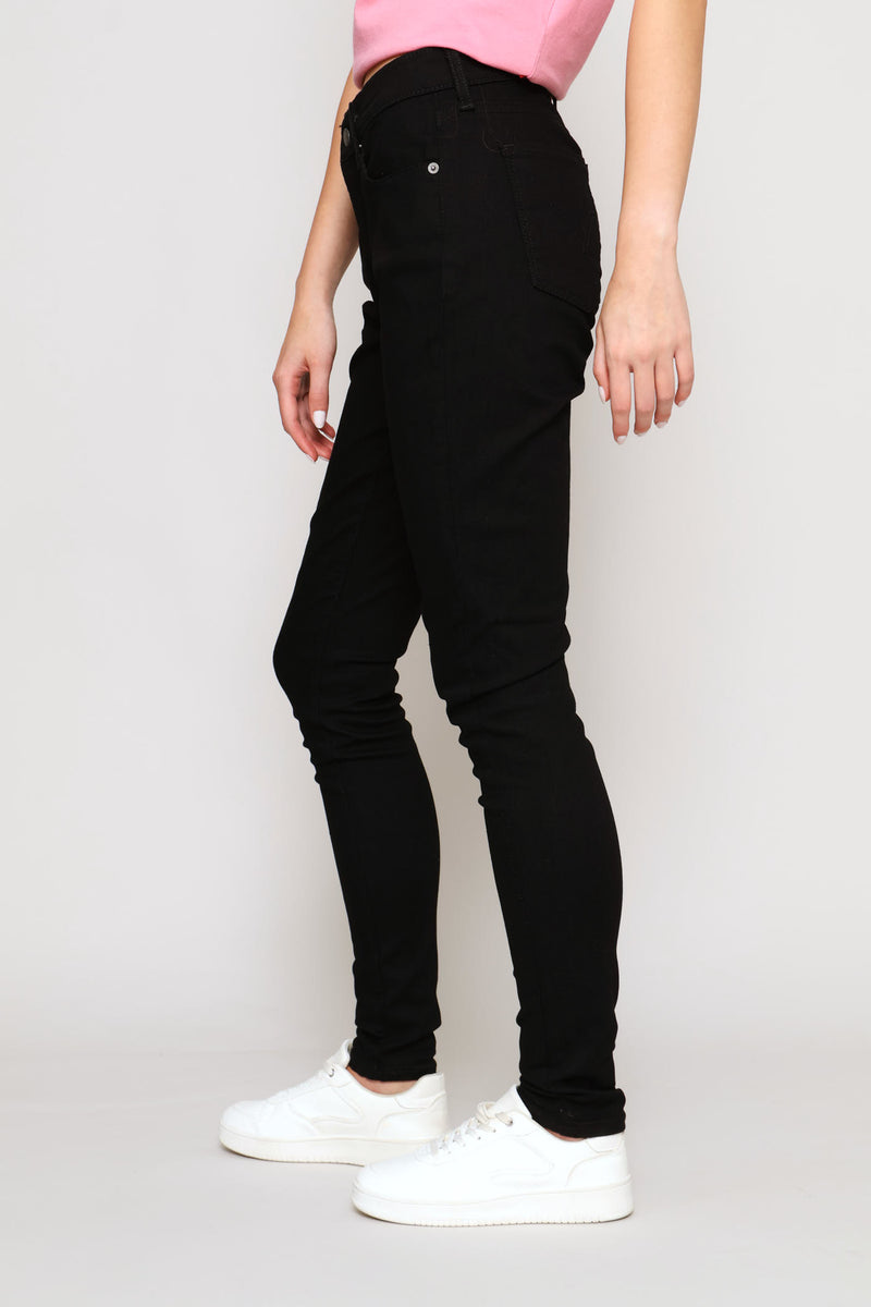Curvy Hirise Skinny Denim Jean - Black