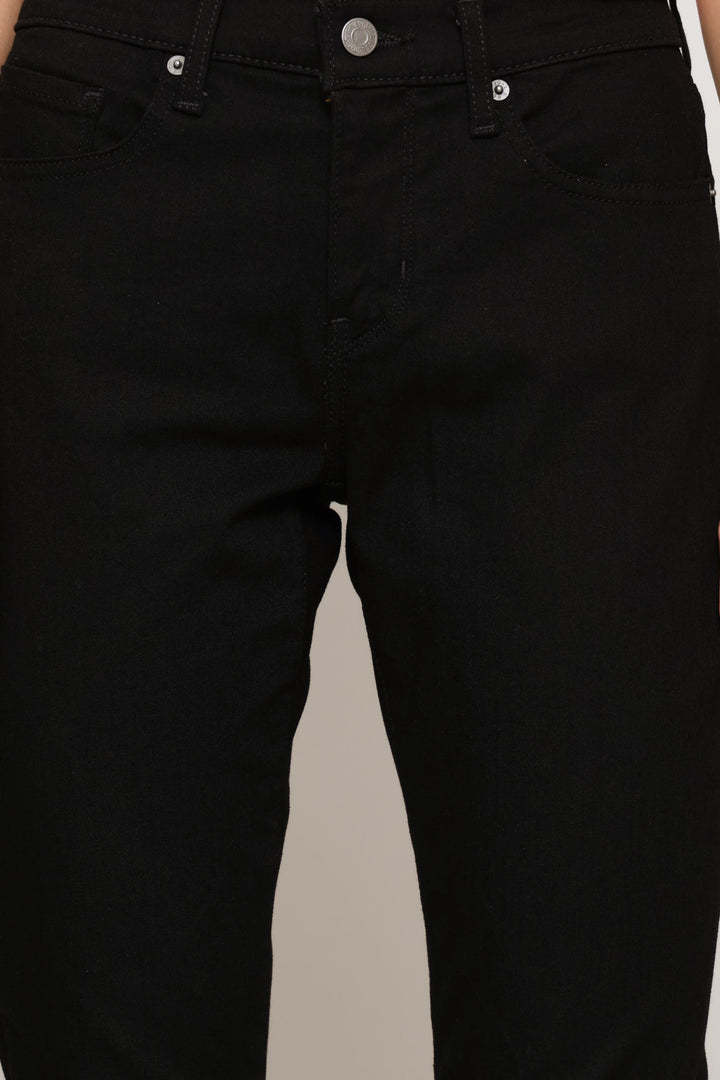 Curvy Hirise Skinny Denim Jean - Black