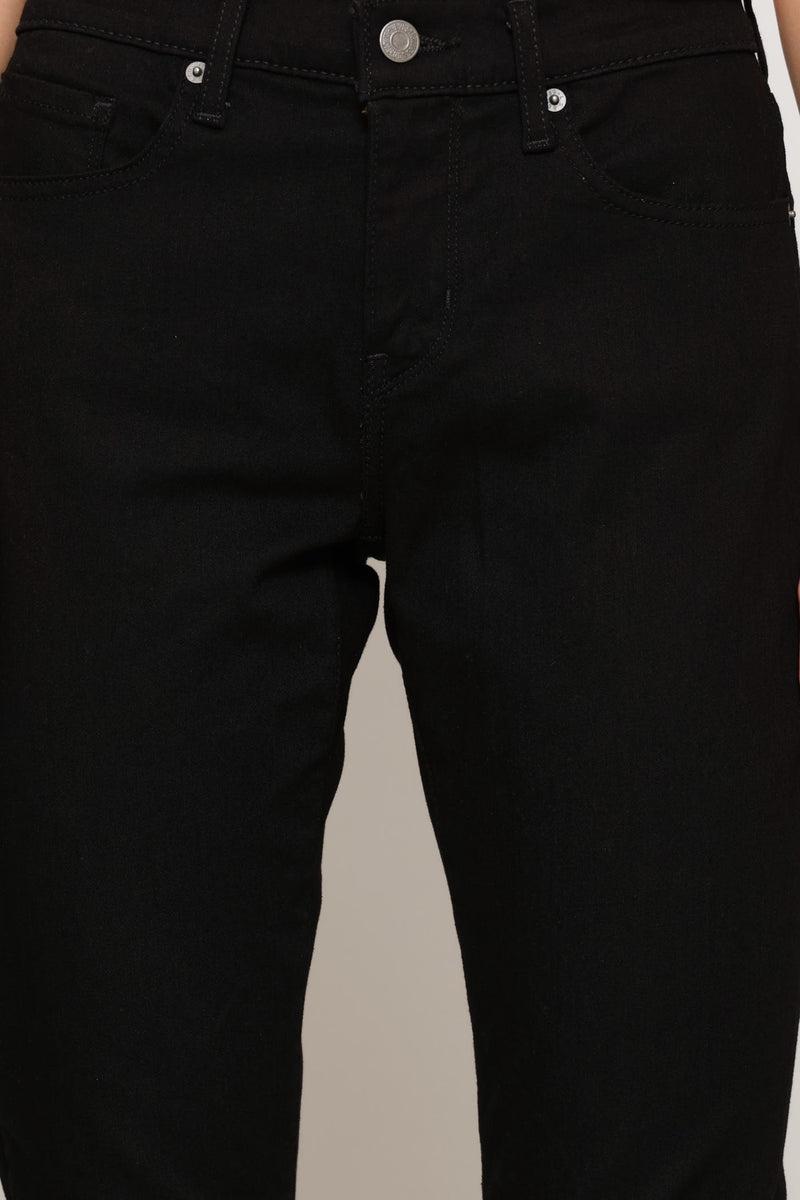Curvy Hirise Skinny Denim Jean - Black