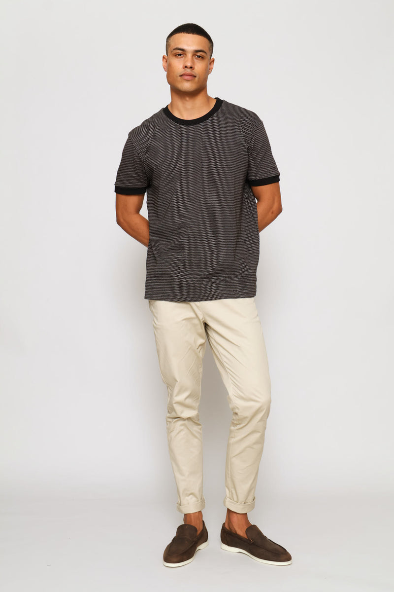Jacquard Tee - Black