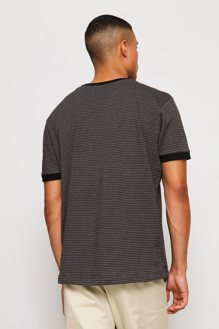 Jacquard Tee - Black