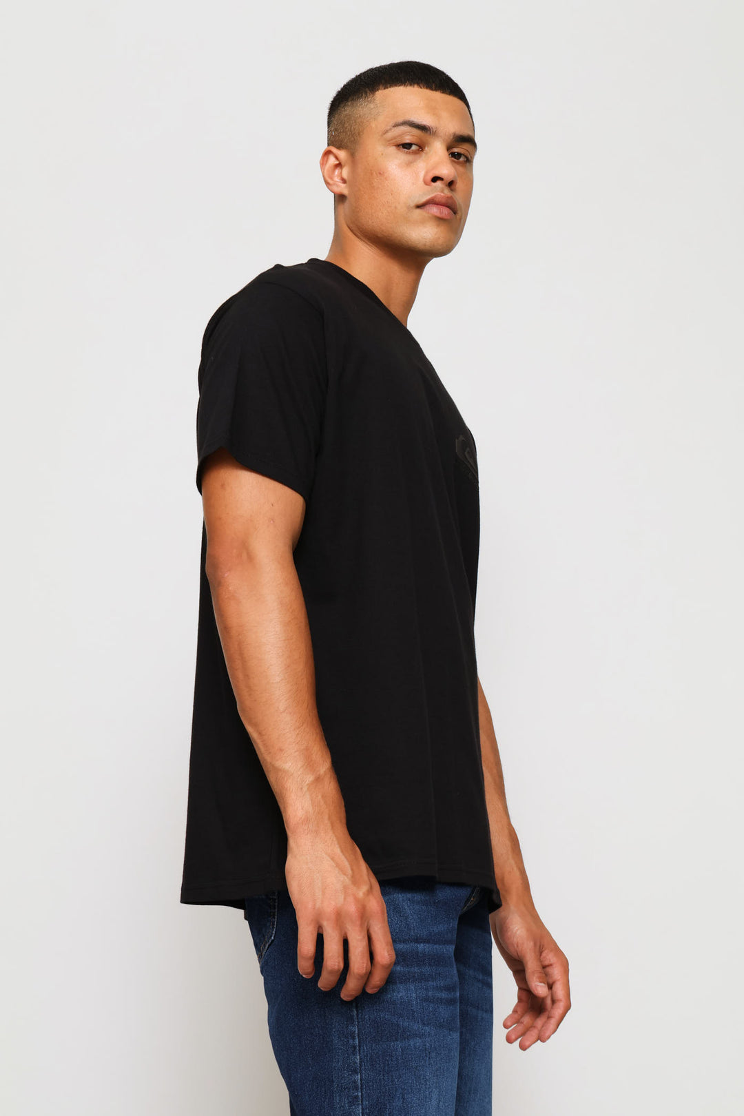 Corp Logo Mini Tee - Black