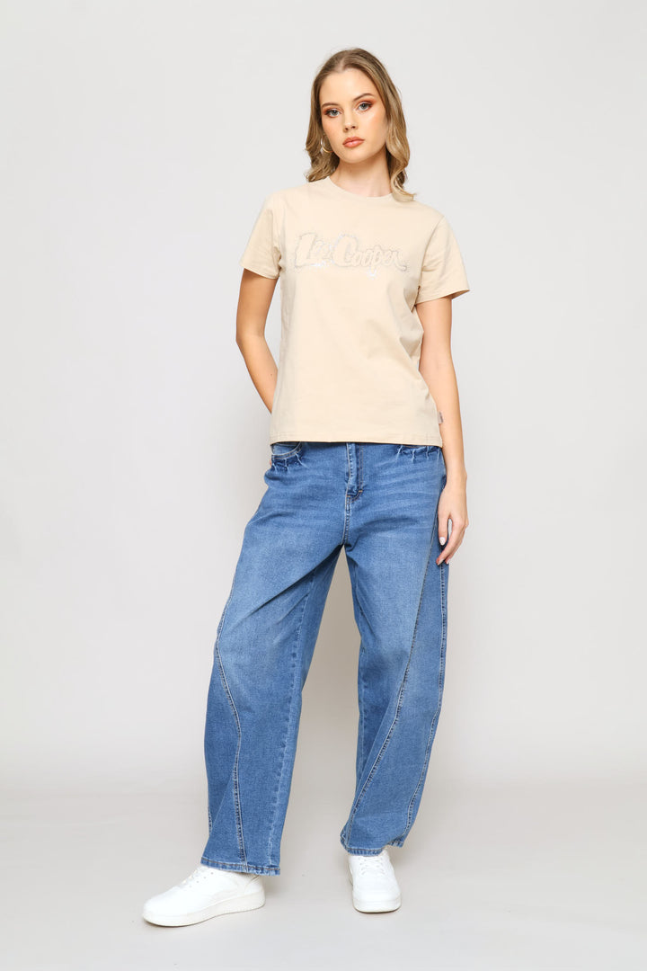 Sparkly Tee - Stone