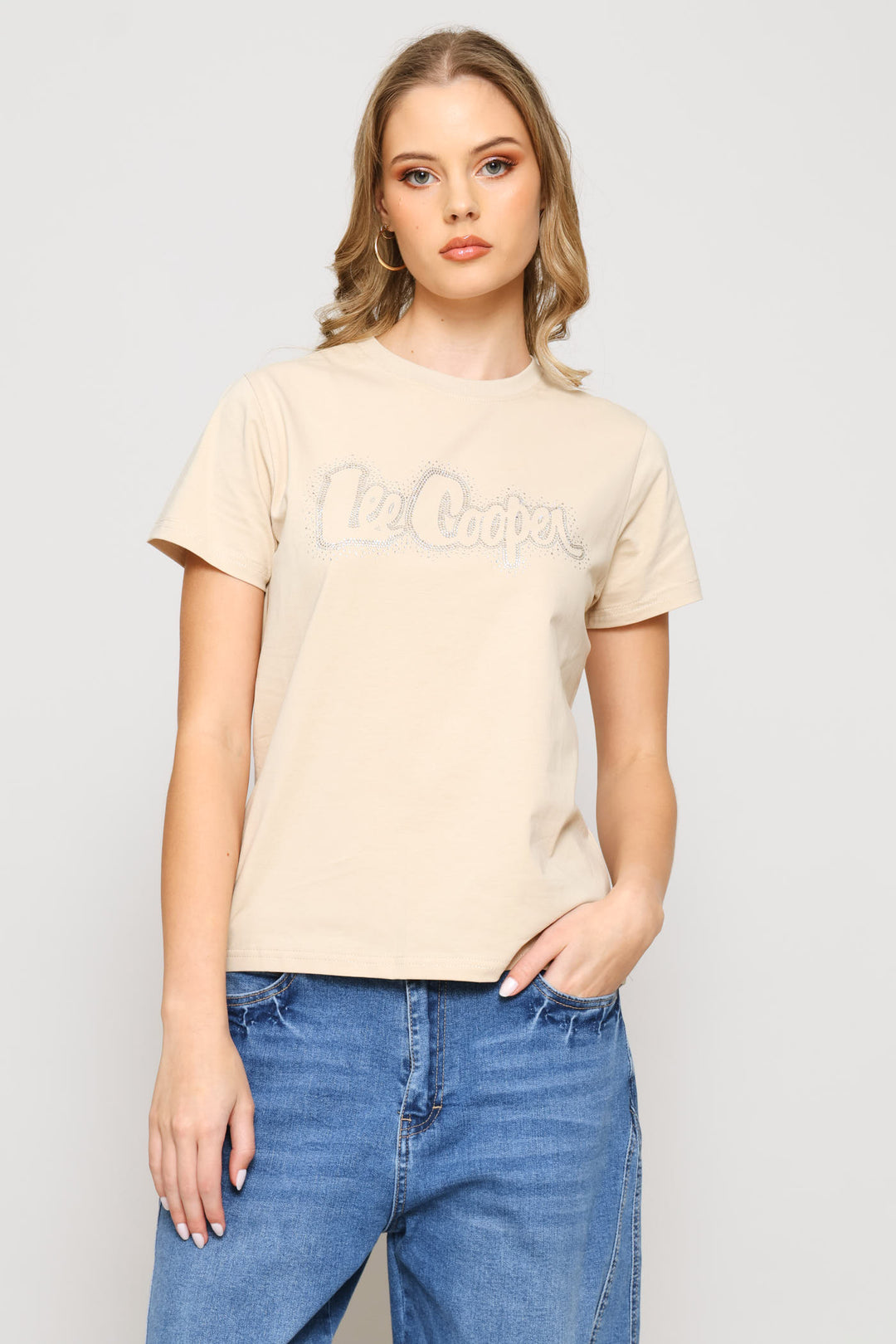 Sparkly Tee - Stone