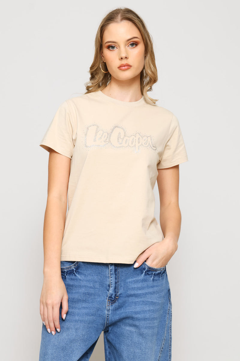 Sparkly Tee - Stone