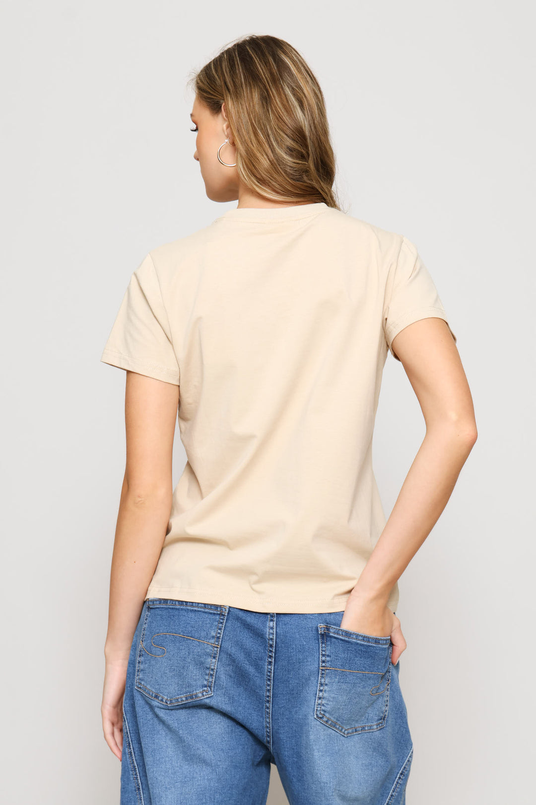 Sparkly Tee - Stone