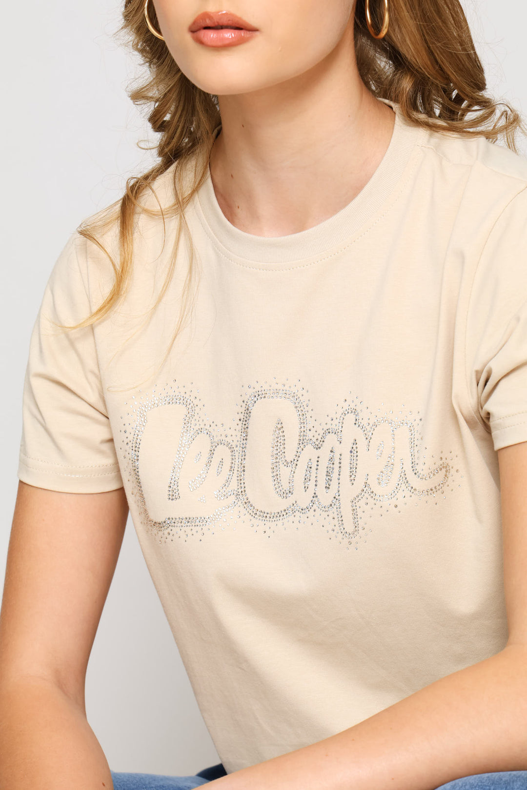 Sparkly Tee - Stone