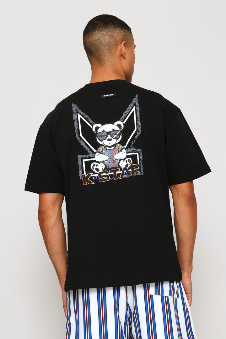 Marcus Teddy Tee - Black