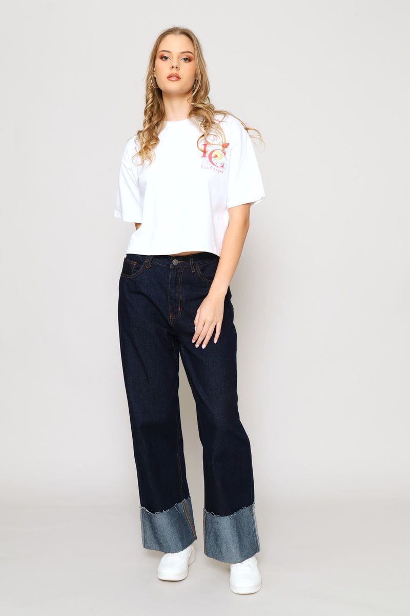 Cropped T-Shirt - White