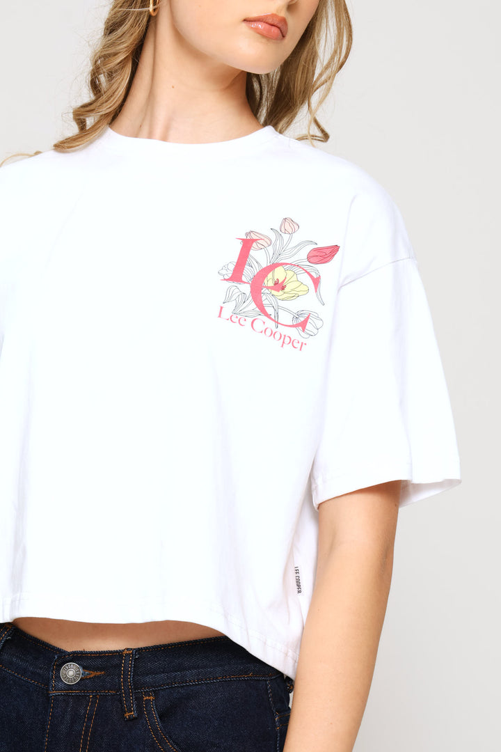 Cropped T-Shirt - White