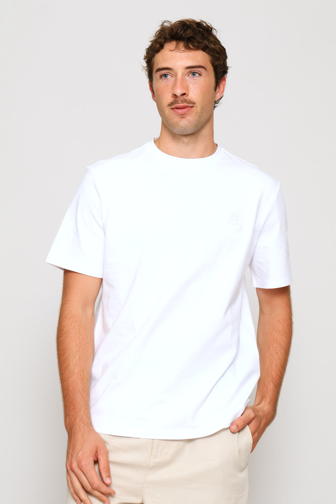 Heavy Weight Crew Neck Tee - White