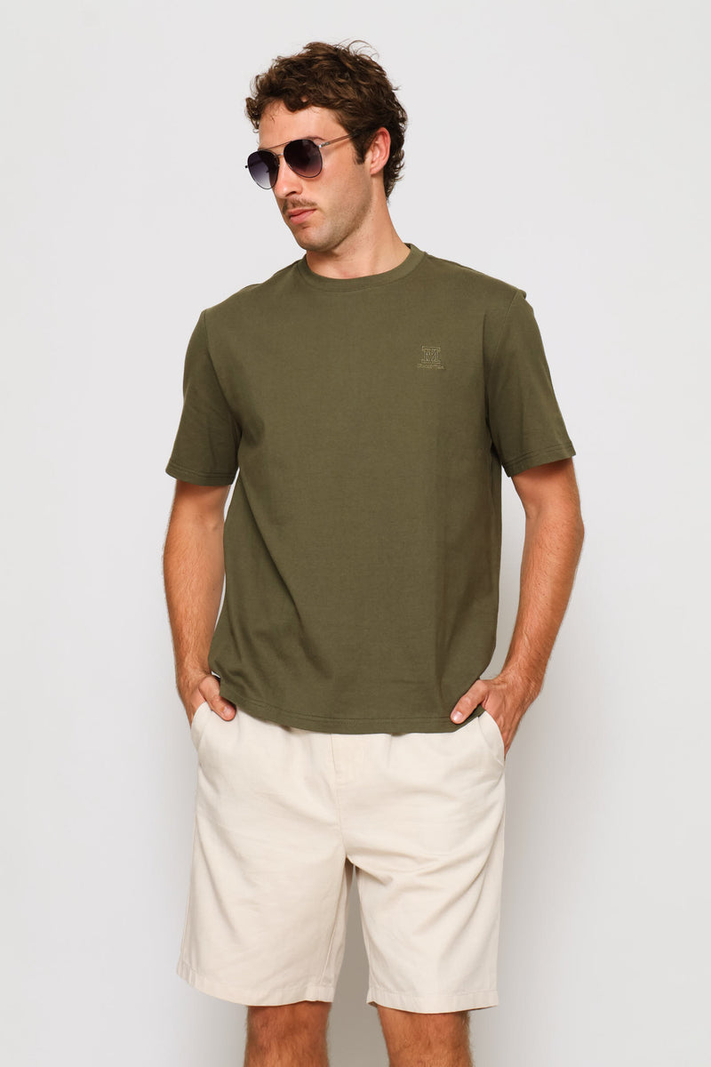 Heavy Weight Crew Neck Tee - Fatigue