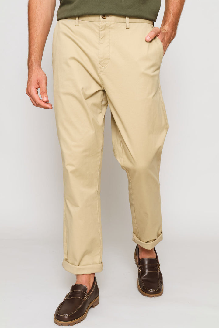 Cotton Chino Pant - Stone