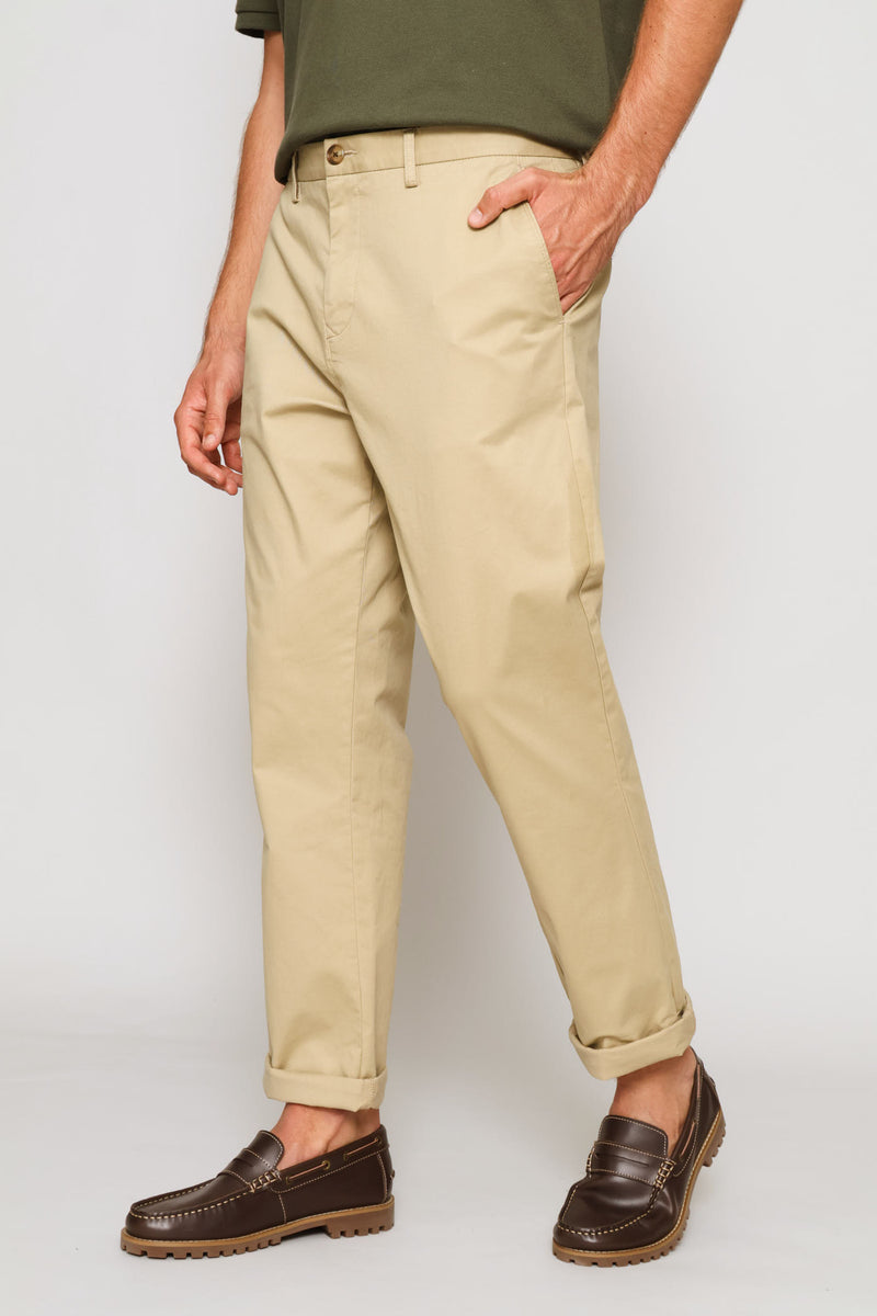 Cotton Chino Pant - Stone