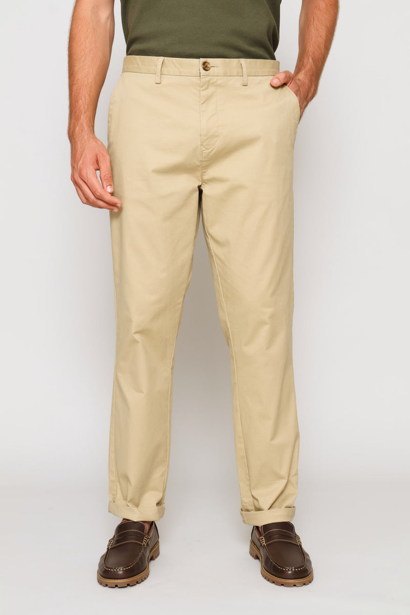 Cotton Chino Pant - Stone