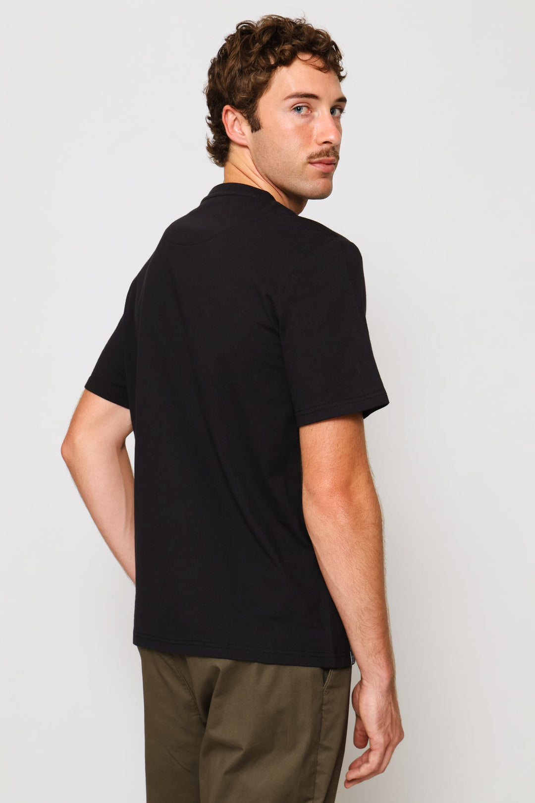 Heavy Weight Crew Neck Tee - Black