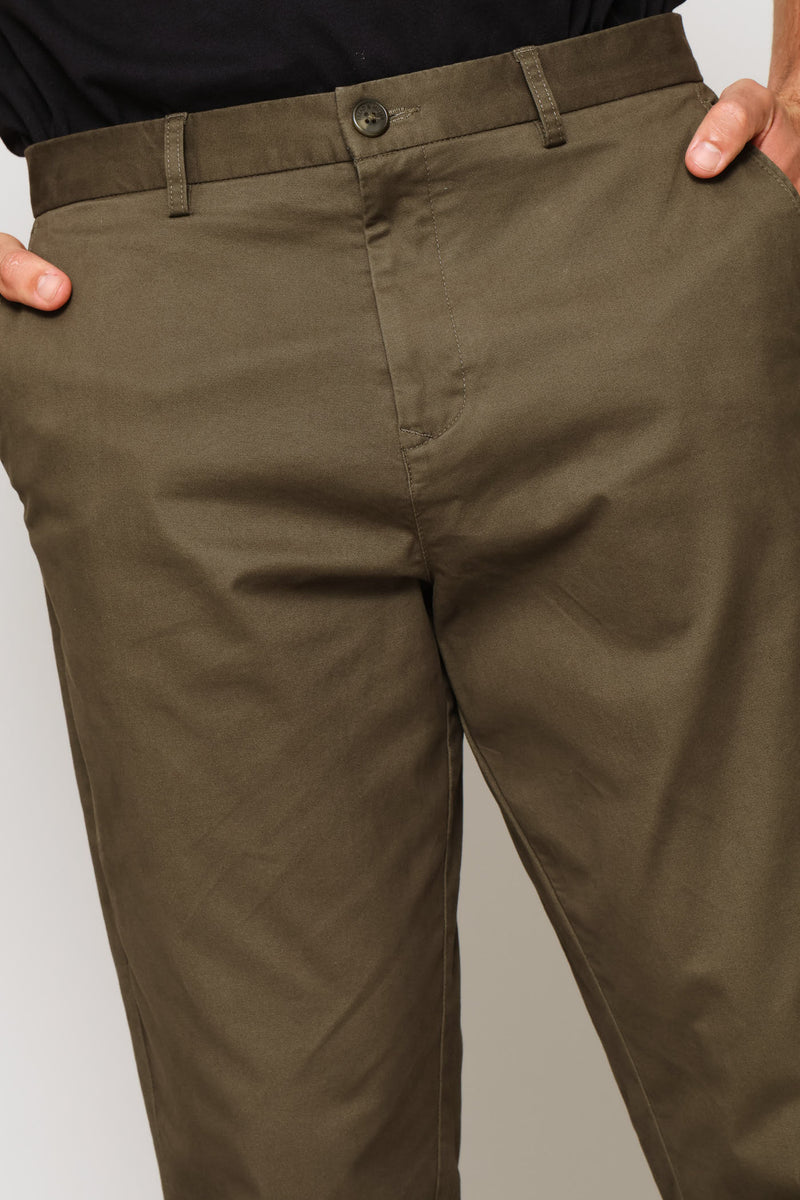 Cotton Chino Pant - Fatigue