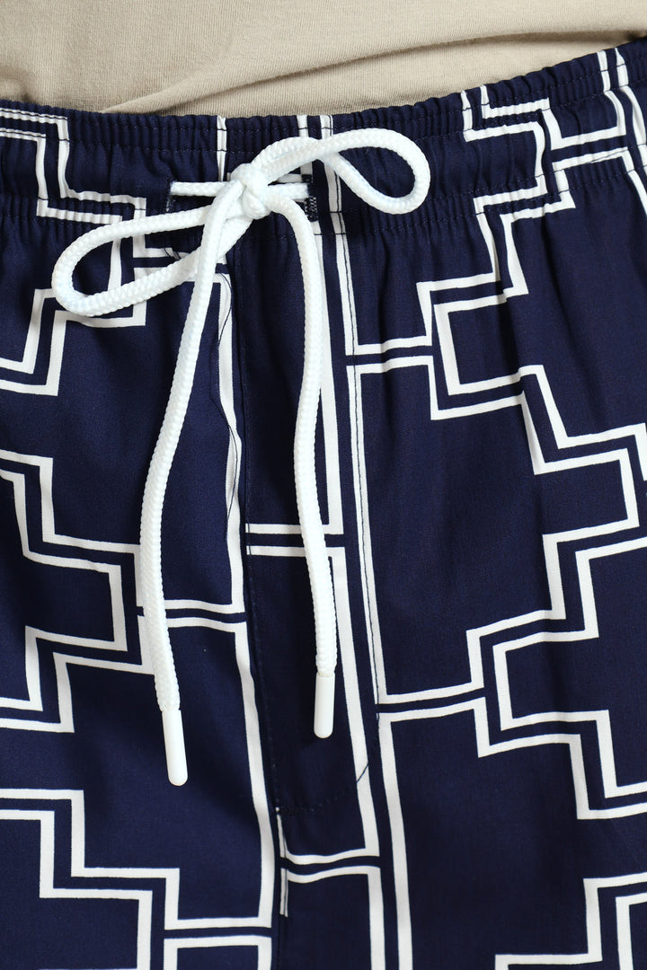 Casablanca Beach Short - Navy