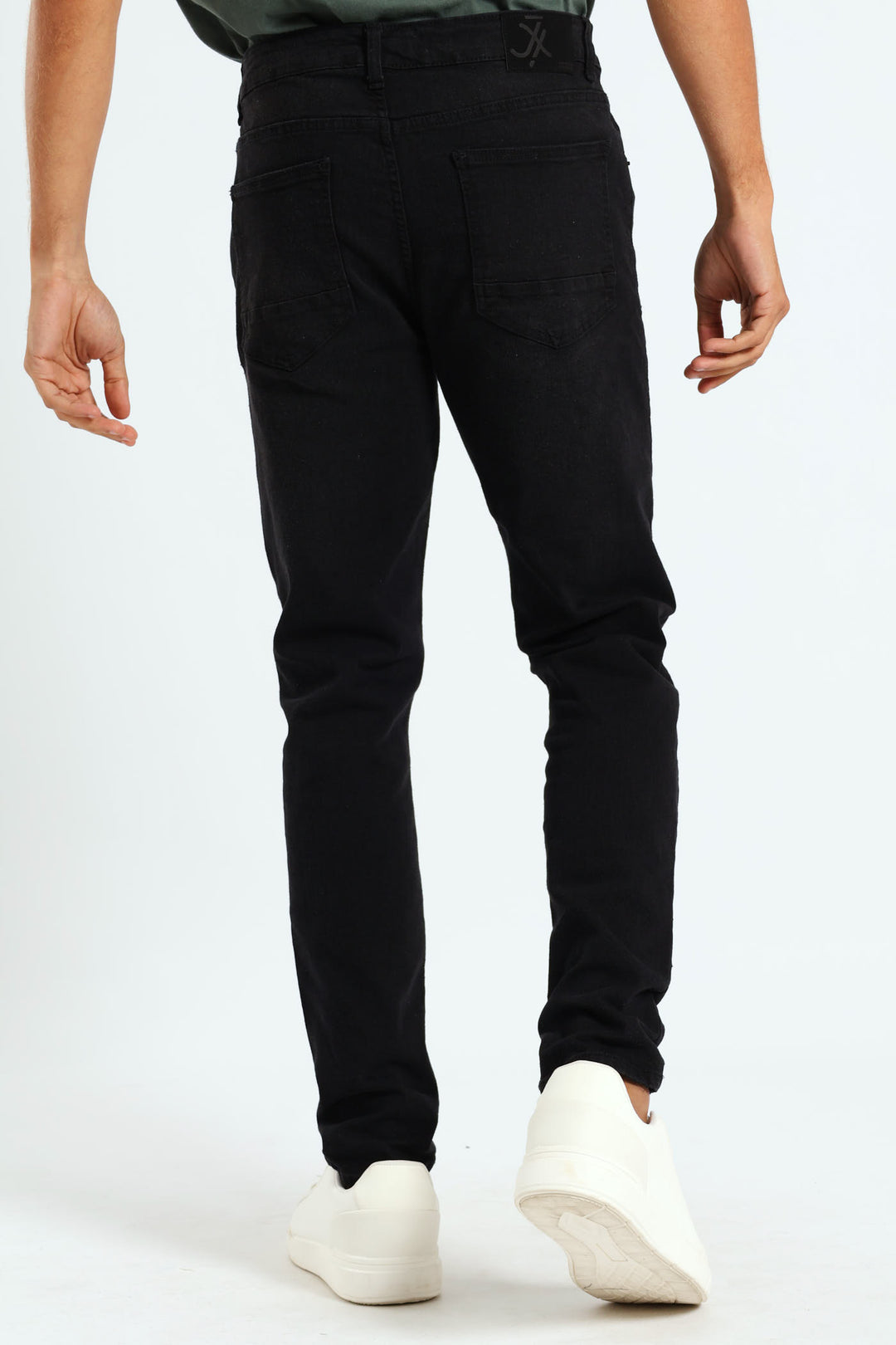 Ripped Super Skinny Denim Jean - Black