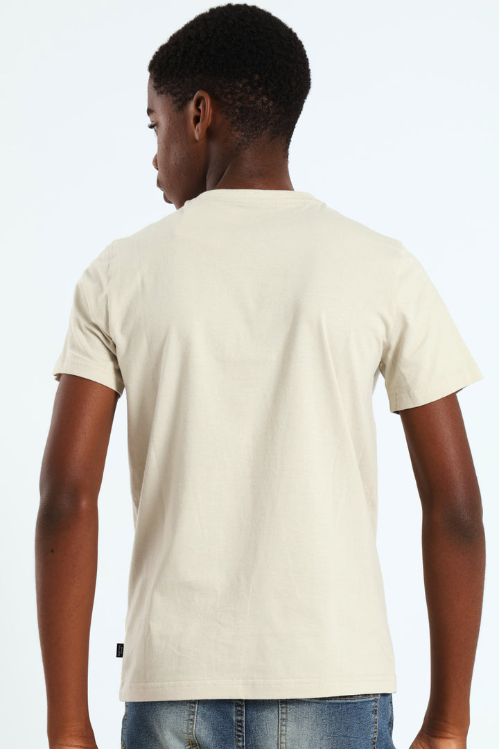 Boys Sneaker Tee - Stone