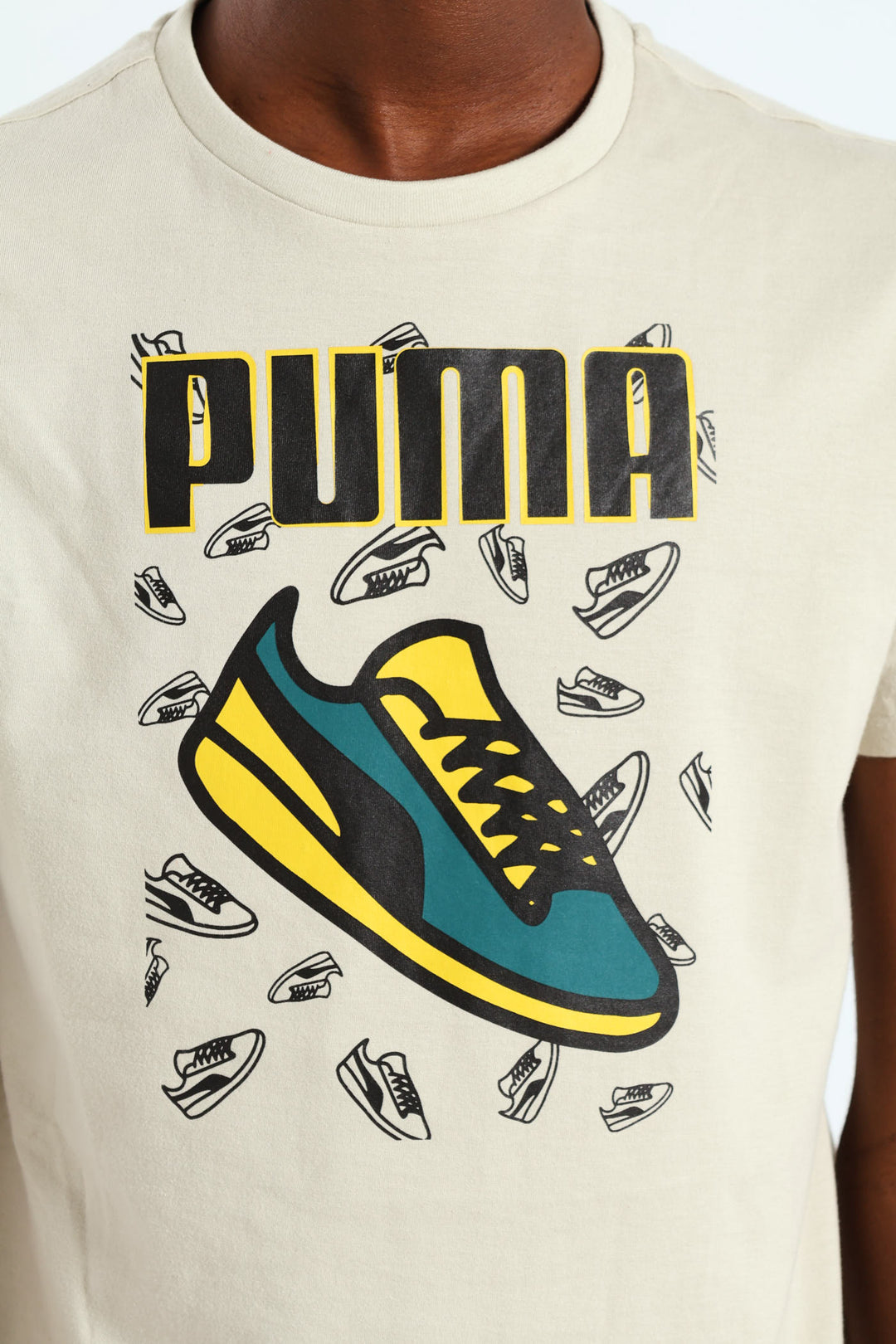 Boys Sneaker Tee - Stone