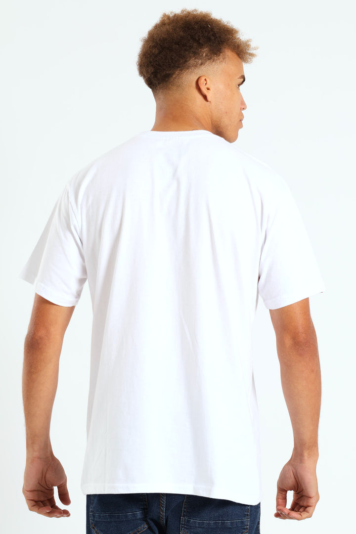 Never Out Hd Print Tee - White
