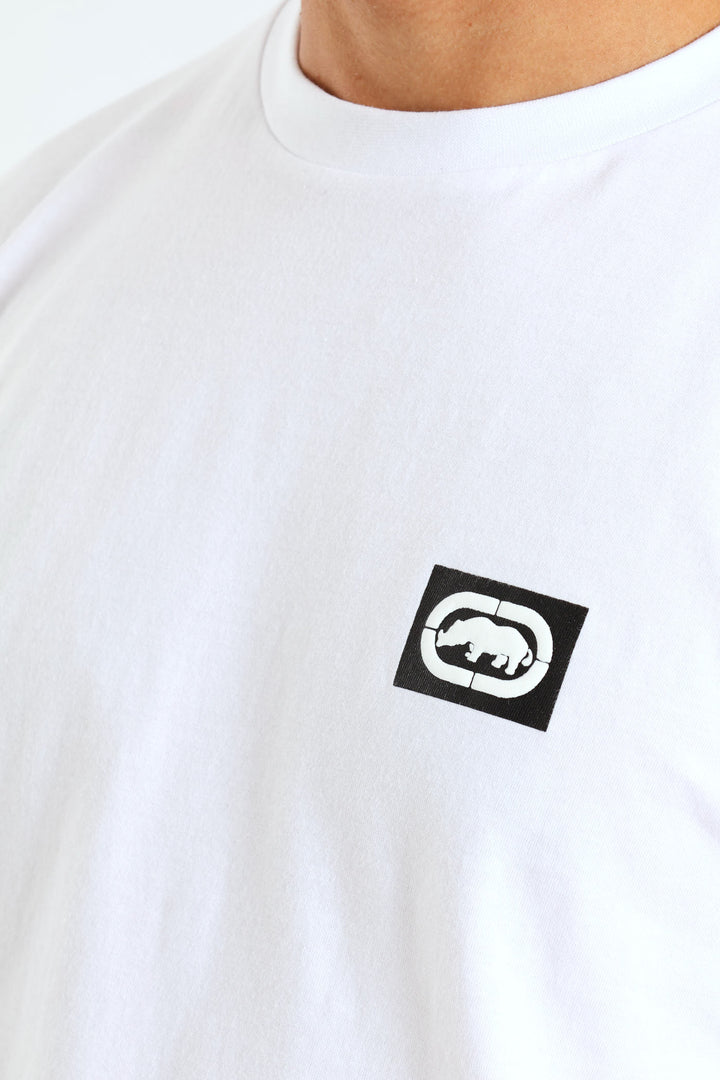 Never Out Hd Print Tee - White