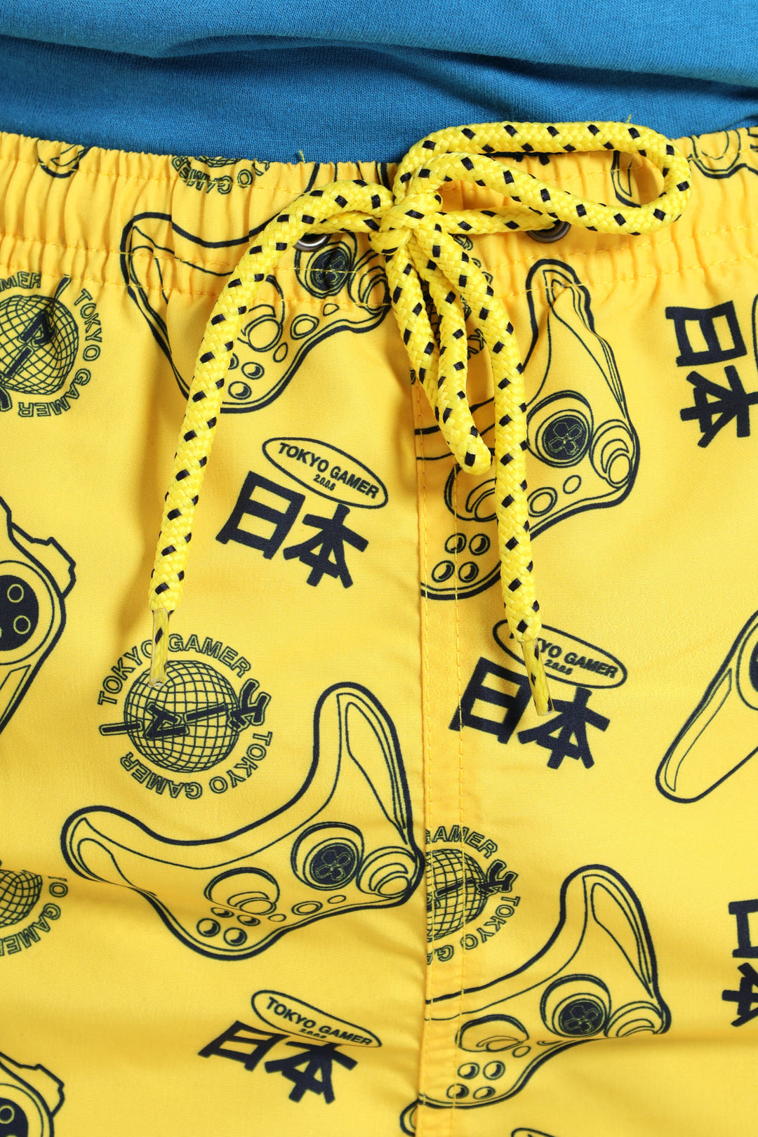 Boys Gamer Swim Shorts - Yellow
