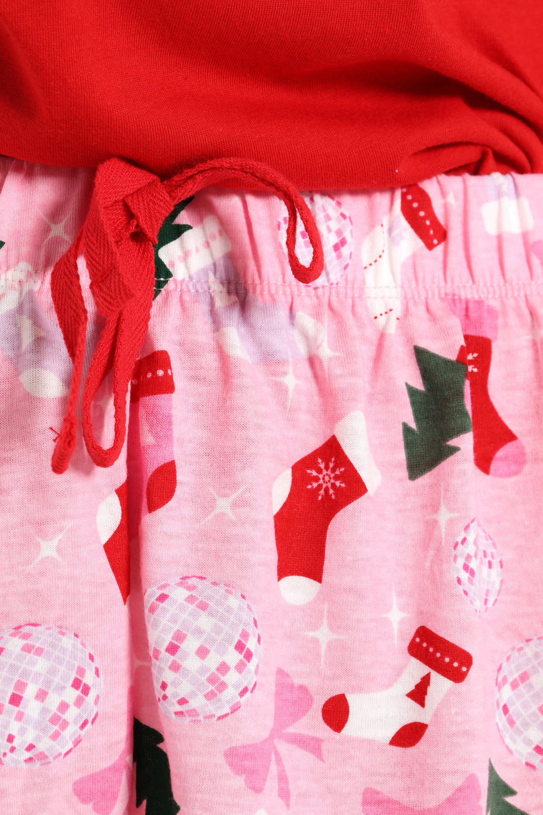 Tee & Short Christmas Era Knit Set - Pink