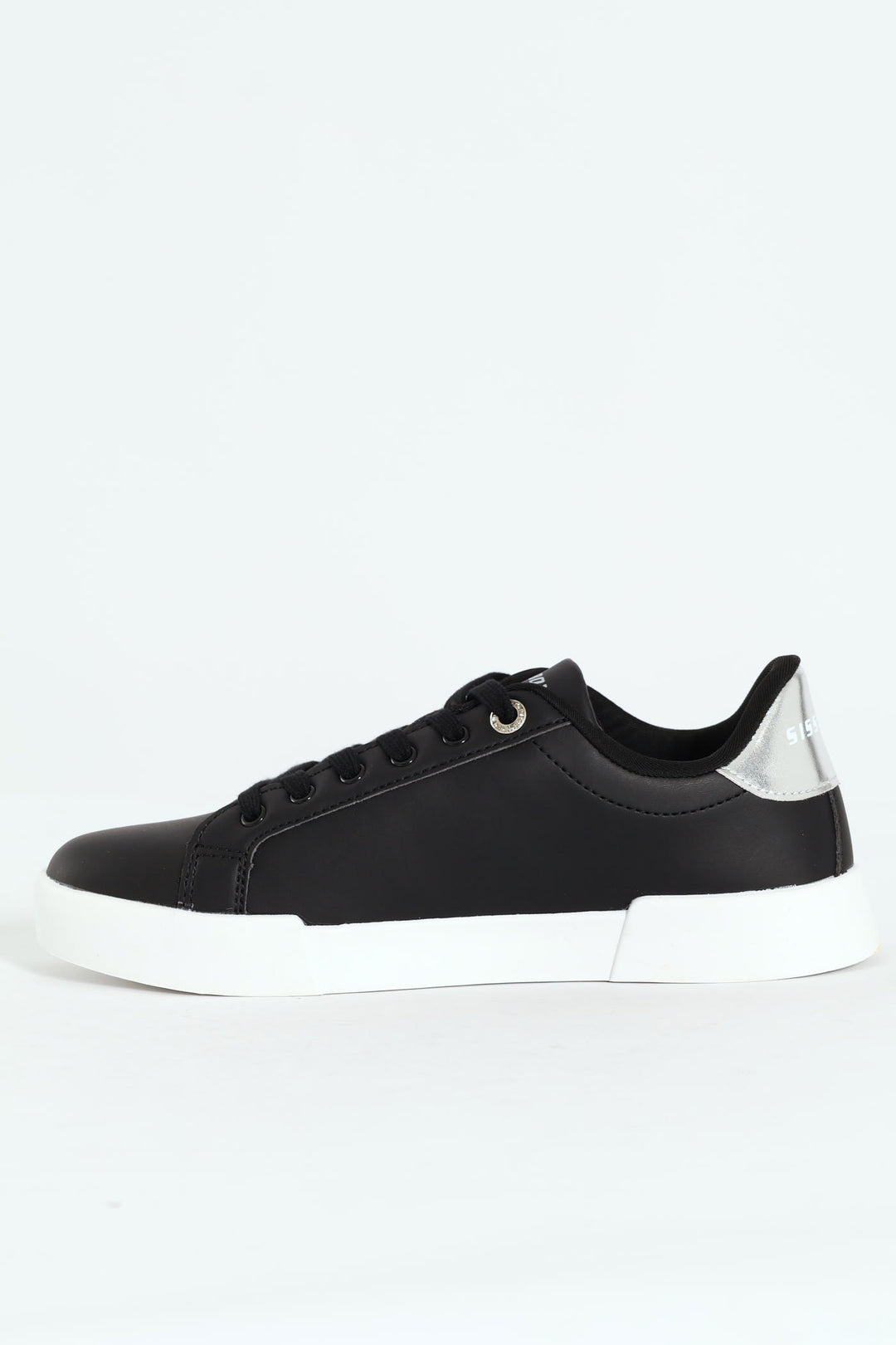 Classic Lace Up Logo Hardward Sneaker - Black