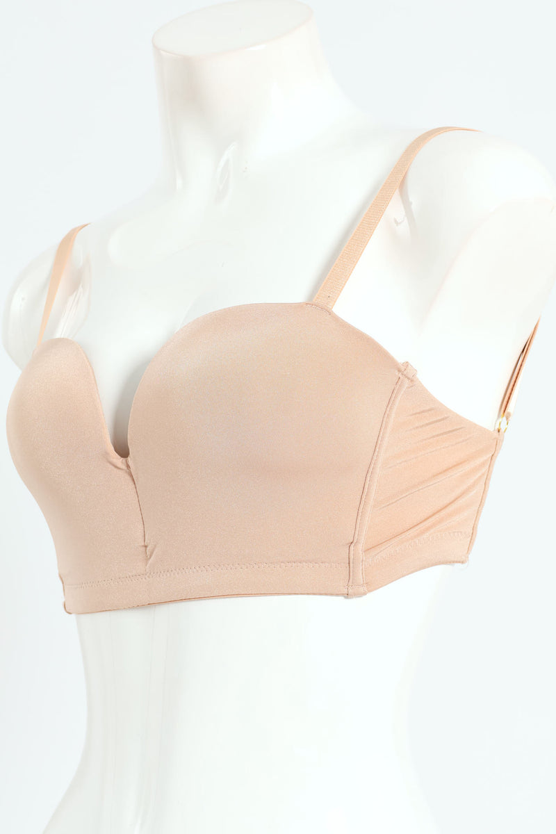 Backless Longline Bra - Beige