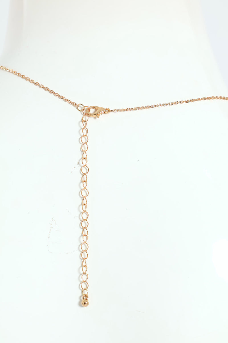 Pearl Heart Pendant Necklace - Gold