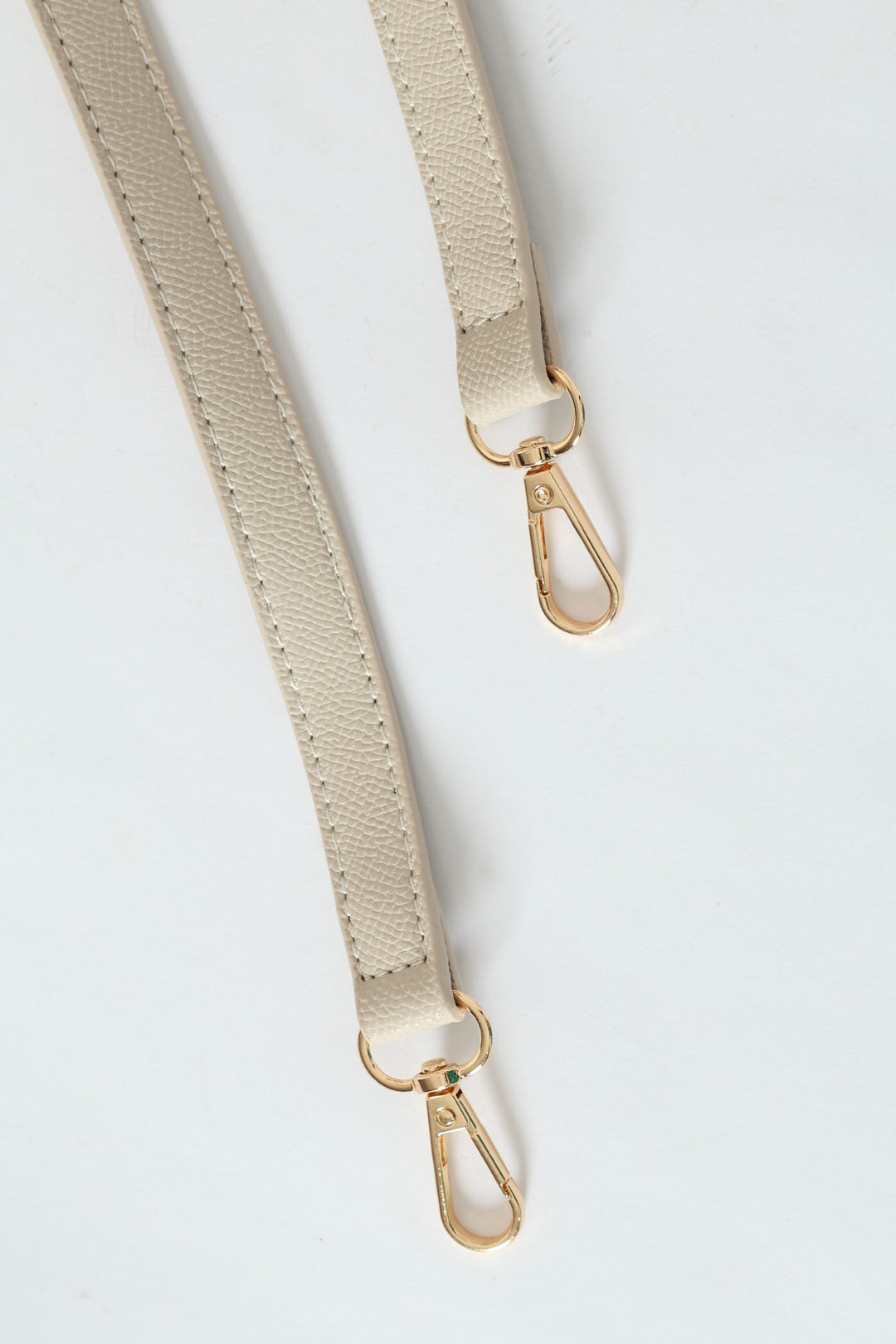Front Pocket Detail Gold Trim Tote Bag - Stone