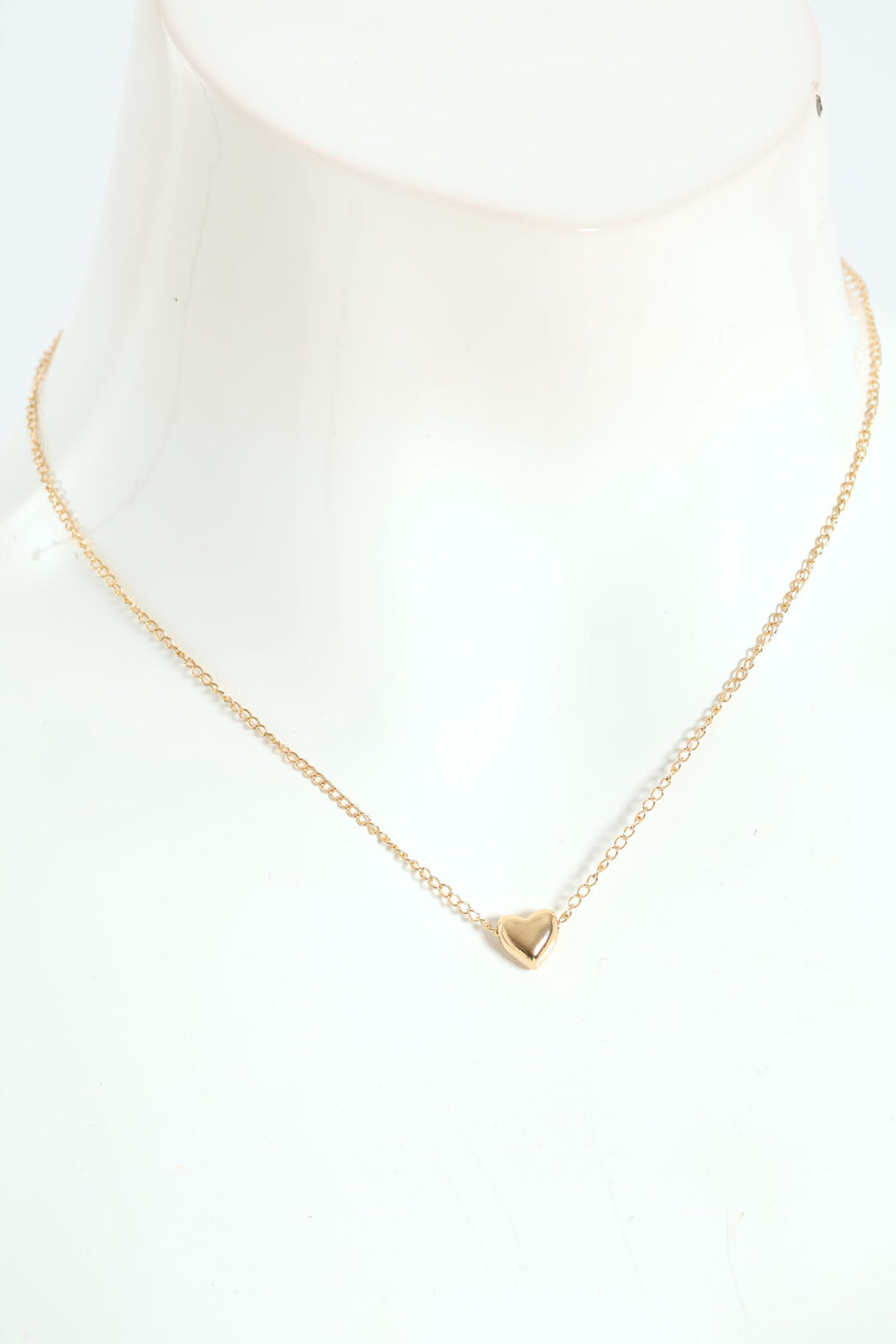 Heart Pendant Necklace - Gold